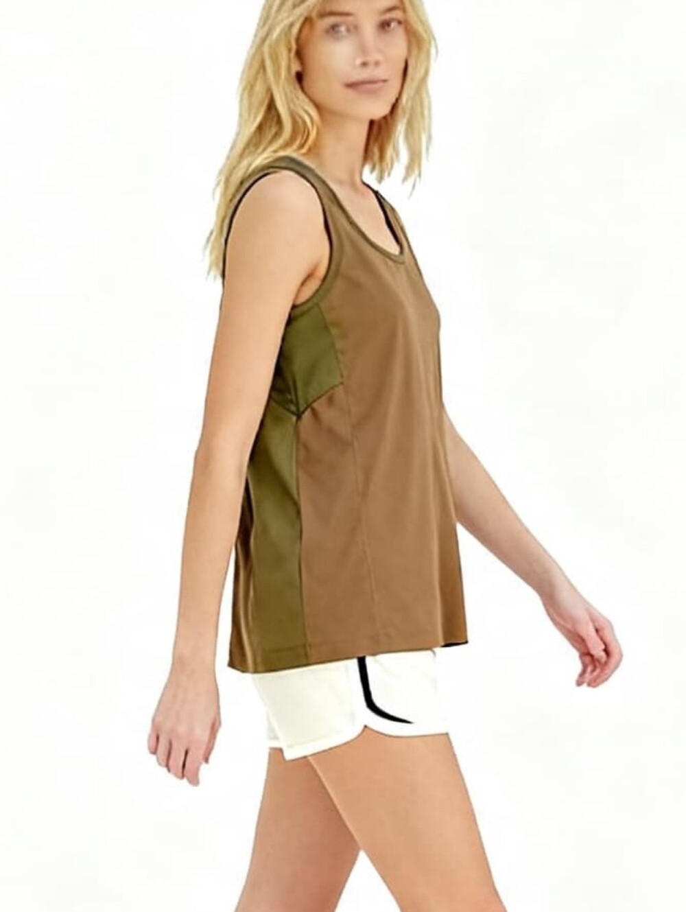 Athleta Passenger Tank Top In Army Green Size S